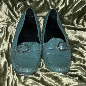 Elegant Gucci Teal Loafers for Women